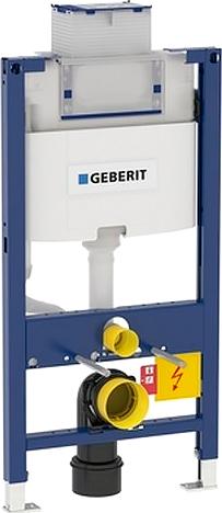 Монтажный элемент для подвесного унитаза Geberit Duofix, 98 см, со смывным бачком скрытого монтажа Omega 12 см