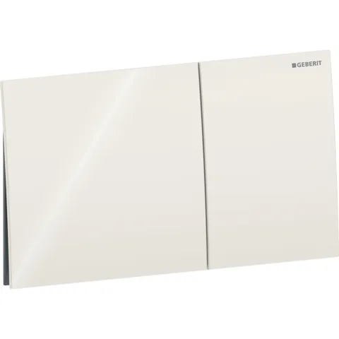 Смывная клавиша Geberit Sigma70, угловая, двойной смыв: песочно-серый / Стекло глянцевое, 25см