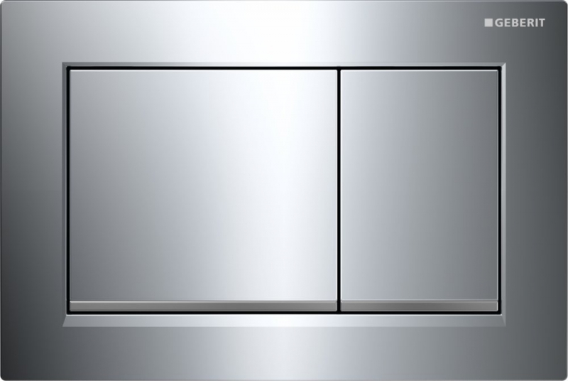 Смывная клавиша Geberit Omega 30, хром глянцевый / хром матовый
